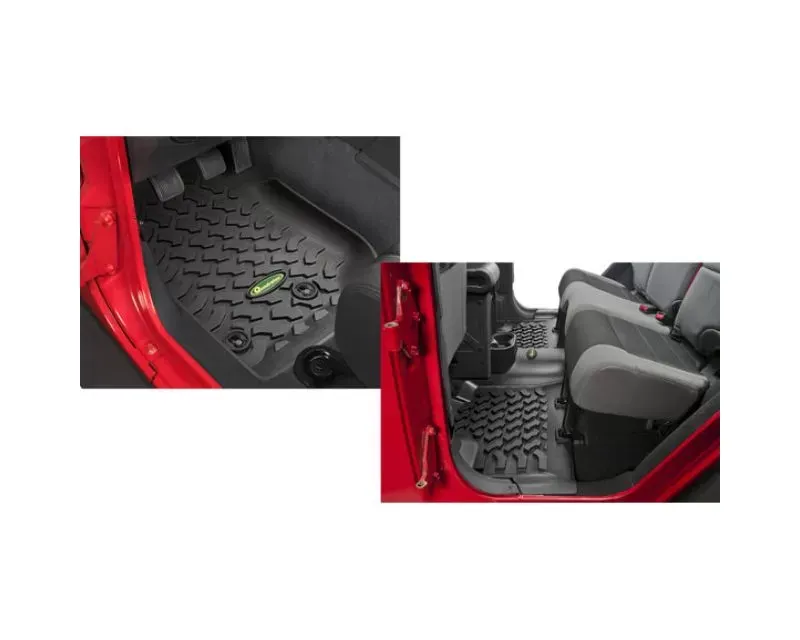 Quadratec Ultimate All Weather Floor Liners Front & Rear Jeep Wrangler Unlimited 4-Door JK 2014-2018 - 14254 0305